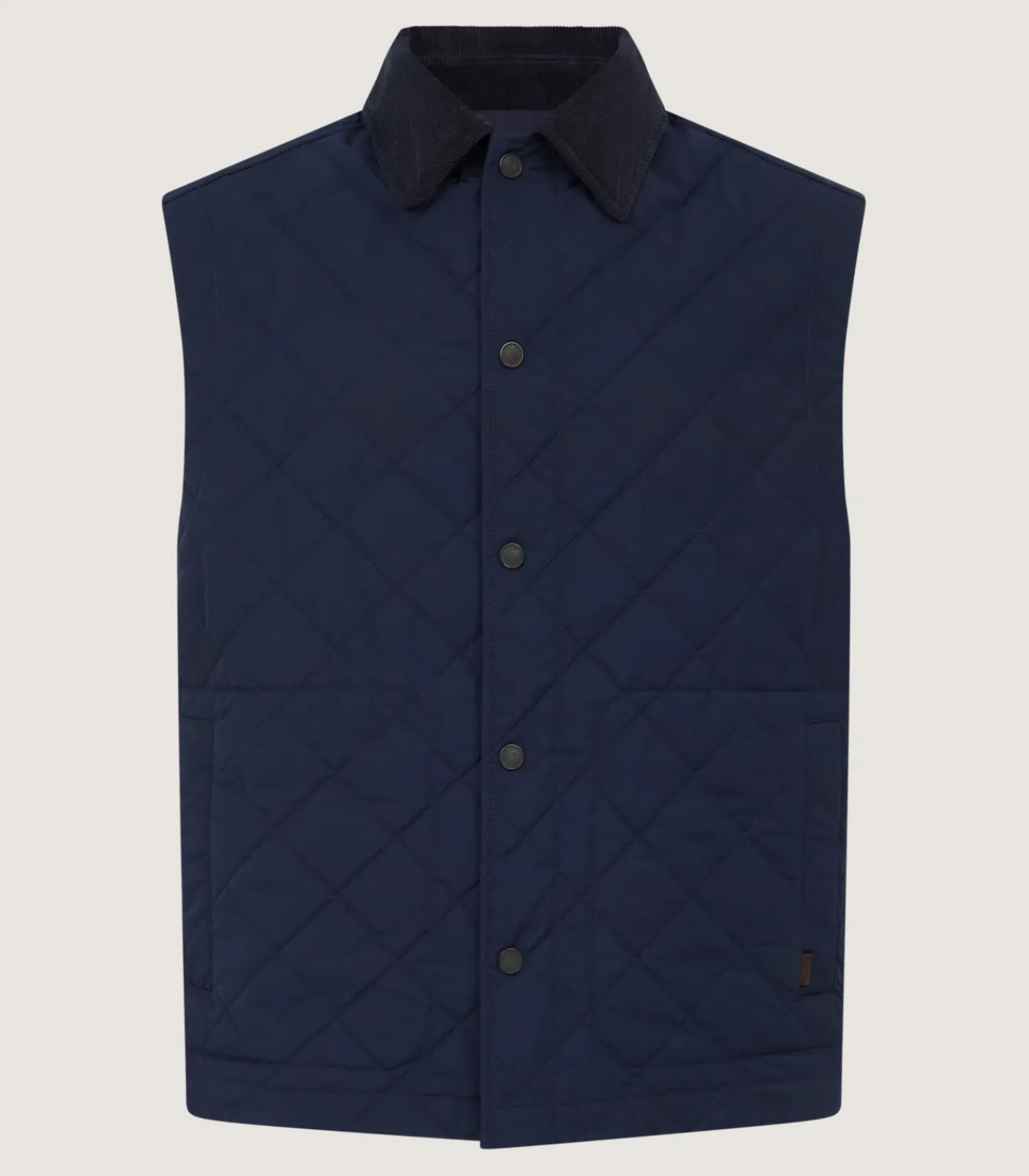 Men'S Padded Gilet In Navy-Purdey Clearance