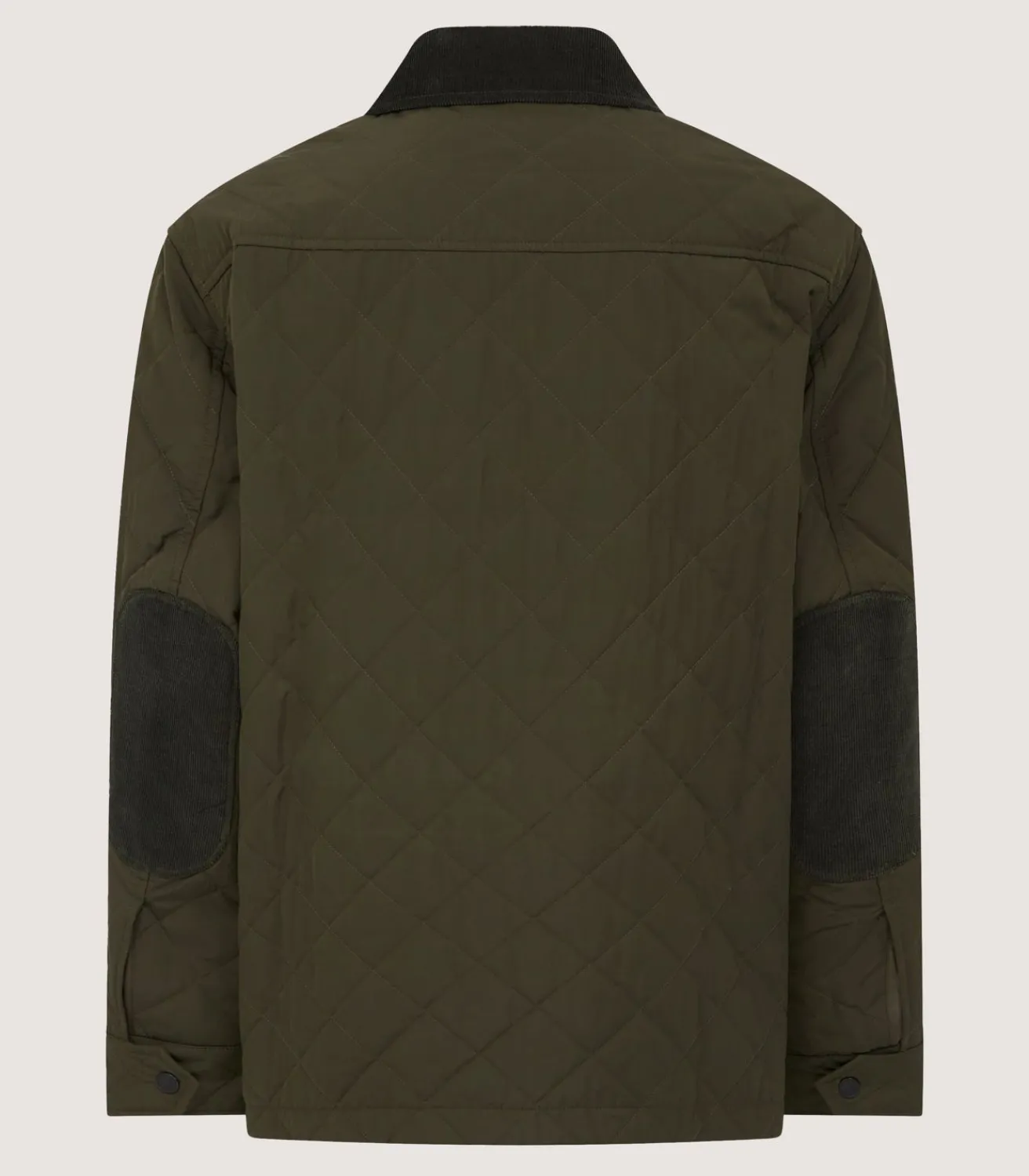 Men'S Padded Jacket In Dark Olive-Purdey