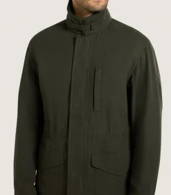Men'S Range Coat In Dark Olive-Purdey Sale