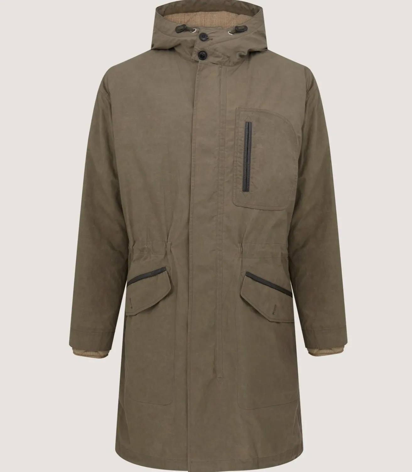 Men'S Ridge Parka Jacket In Tobacco-Purdey Hot