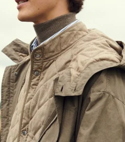 Men'S Ridge Parka Jacket In Tobacco-Purdey Hot