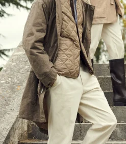 Men'S Ridge Parka Jacket In Tobacco-Purdey Hot