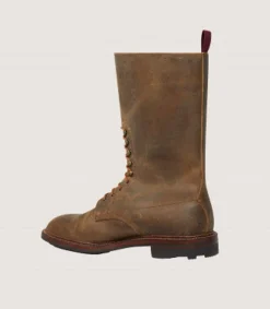 Men'S Rough Out Nubuck Twin Strap Boot With Ridgeway Sole In Tan-Purdey