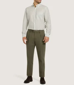 Men'S Sage Button Down Shirt-Purdey Sale