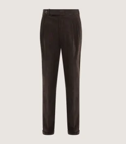 Men'S Side Buckle Trouser In Ebony-Purdey Outlet