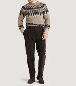 Men'S Side Buckle Trouser In Ebony-Purdey Outlet