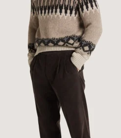 Men'S Side Buckle Trouser In Ebony-Purdey Outlet