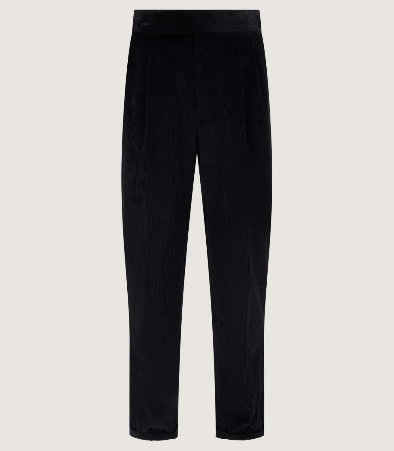 Men'S Side Buckle Trouser In Black-Purdey Discount