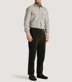Men'S Side Buckle Trouser In Loden-Purdey New
