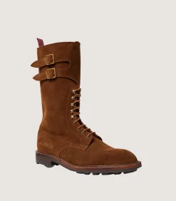 Men'S Suede Twin Stap Boot With Ridgeway Sole-Purdey Clearance