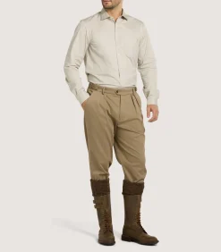 Men'S Summer Breeks In Dark Taupe-Purdey