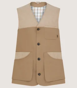 Men'S Summer Cotton Sporting Vest In Dark Taupe-Purdey Sale