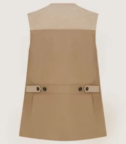 Men'S Summer Cotton Sporting Vest In Dark Taupe-Purdey Sale