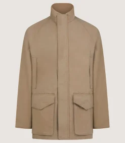 Men'S Summer Dry Wax Field Coat In Taupe-Purdey