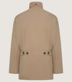 Men'S Summer Dry Wax Field Coat In Taupe-Purdey