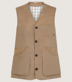 Men'S Summer Dry Wax Sporting Vest In Taupe-Purdey Clearance