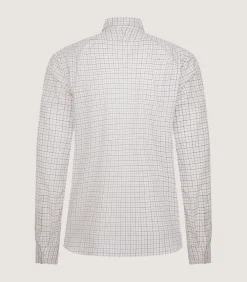 Men'S Summer Sporting Tattersall Double Cuff Shirt-Purdey Sale