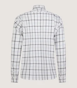 Men'S Summer Sporting Windowpane Pocket Shirt In Blue-Purdey Discount