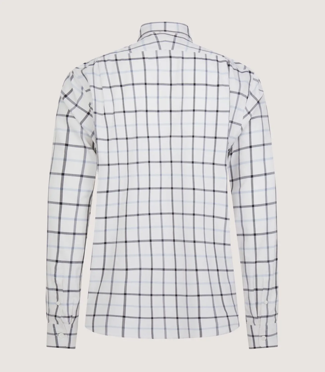Men'S Summer Sporting Windowpane Pocket Shirt In Blue-Purdey Discount