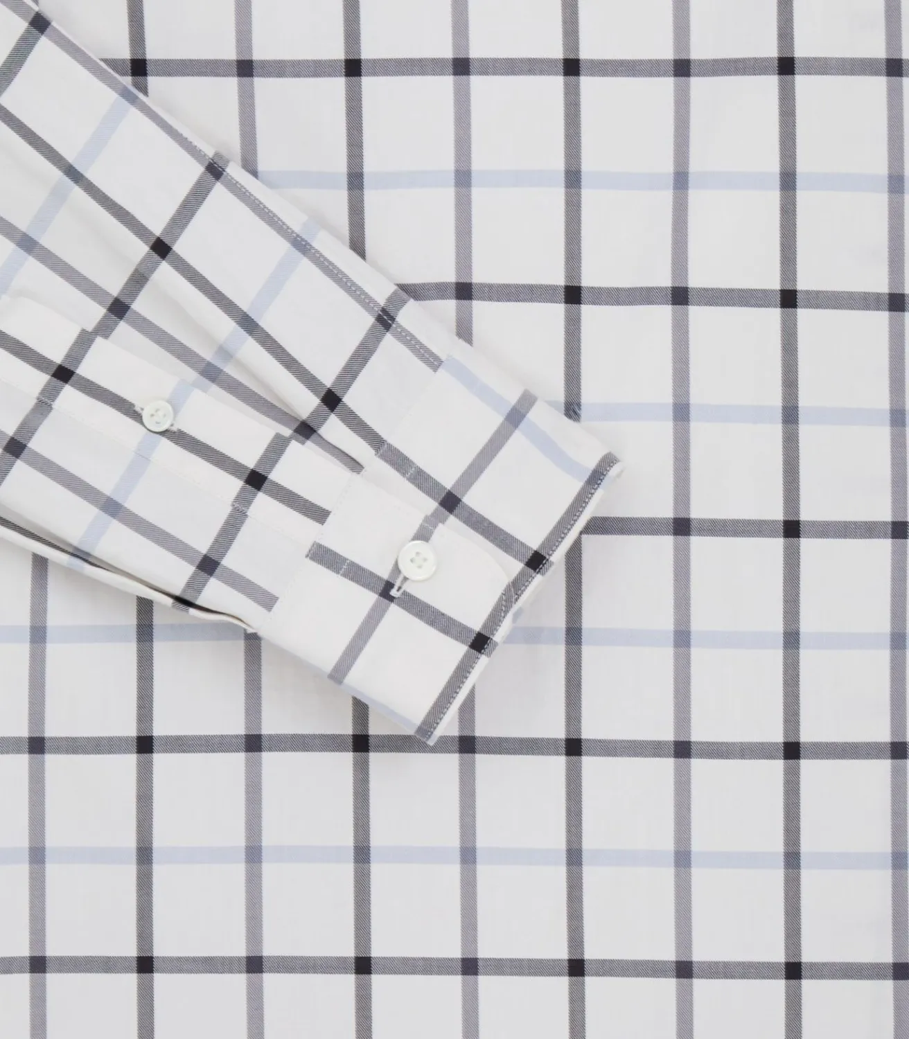 Men'S Summer Sporting Windowpane Pocket Shirt In Blue-Purdey Discount
