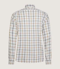 Men'S Summer Sporting Windowpane Pocket Shirt In Green-Purdey Clearance