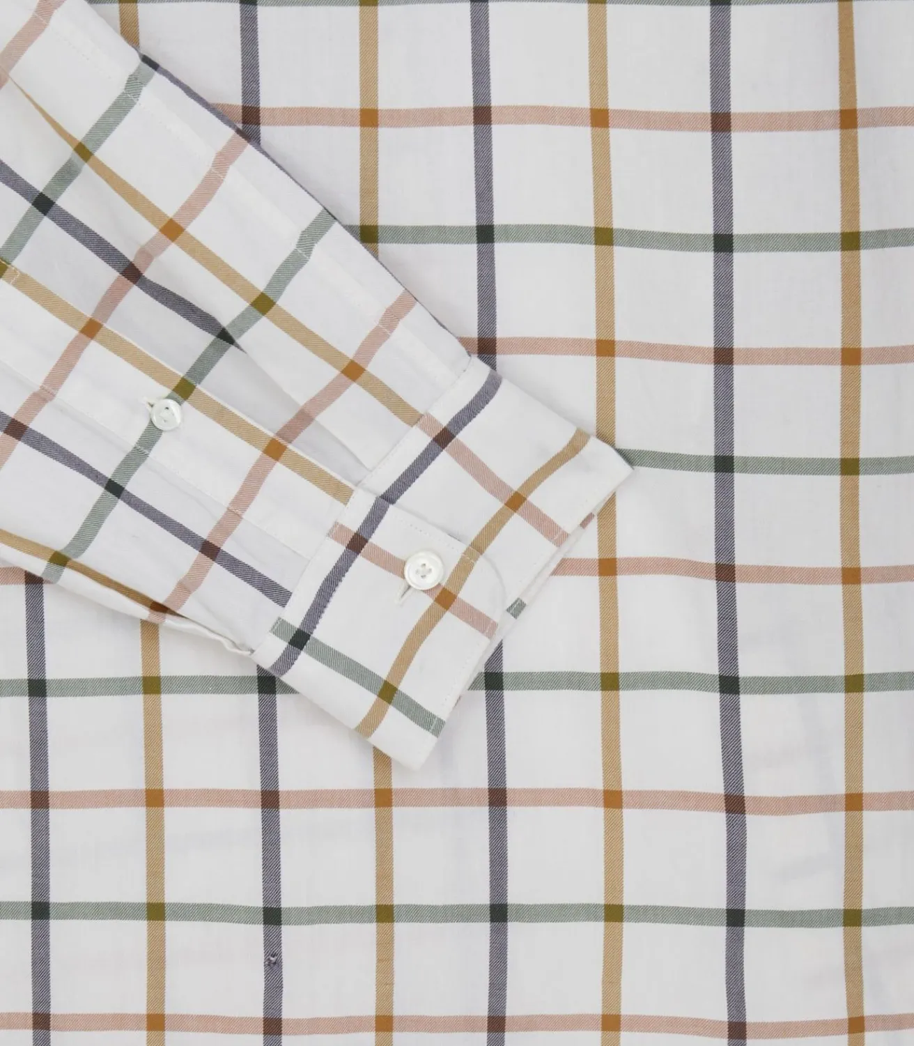 Men'S Summer Sporting Windowpane Pocket Shirt In Green-Purdey Clearance