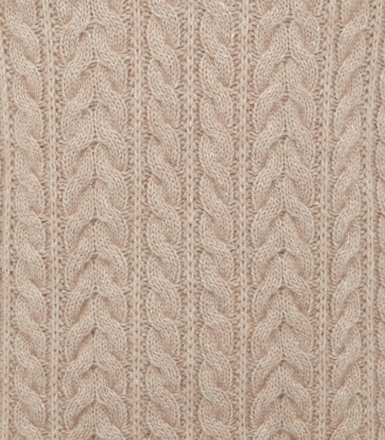 Men'S Taupe Cashmere Linen V Neck Cricket Jumper-Purdey New