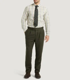 Men'S Technical Tweed Two Pleat Sporting Trousers In Strathbeg-Purdey