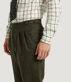 Men'S Technical Tweed Two Pleat Sporting Trousers In Strathbeg-Purdey