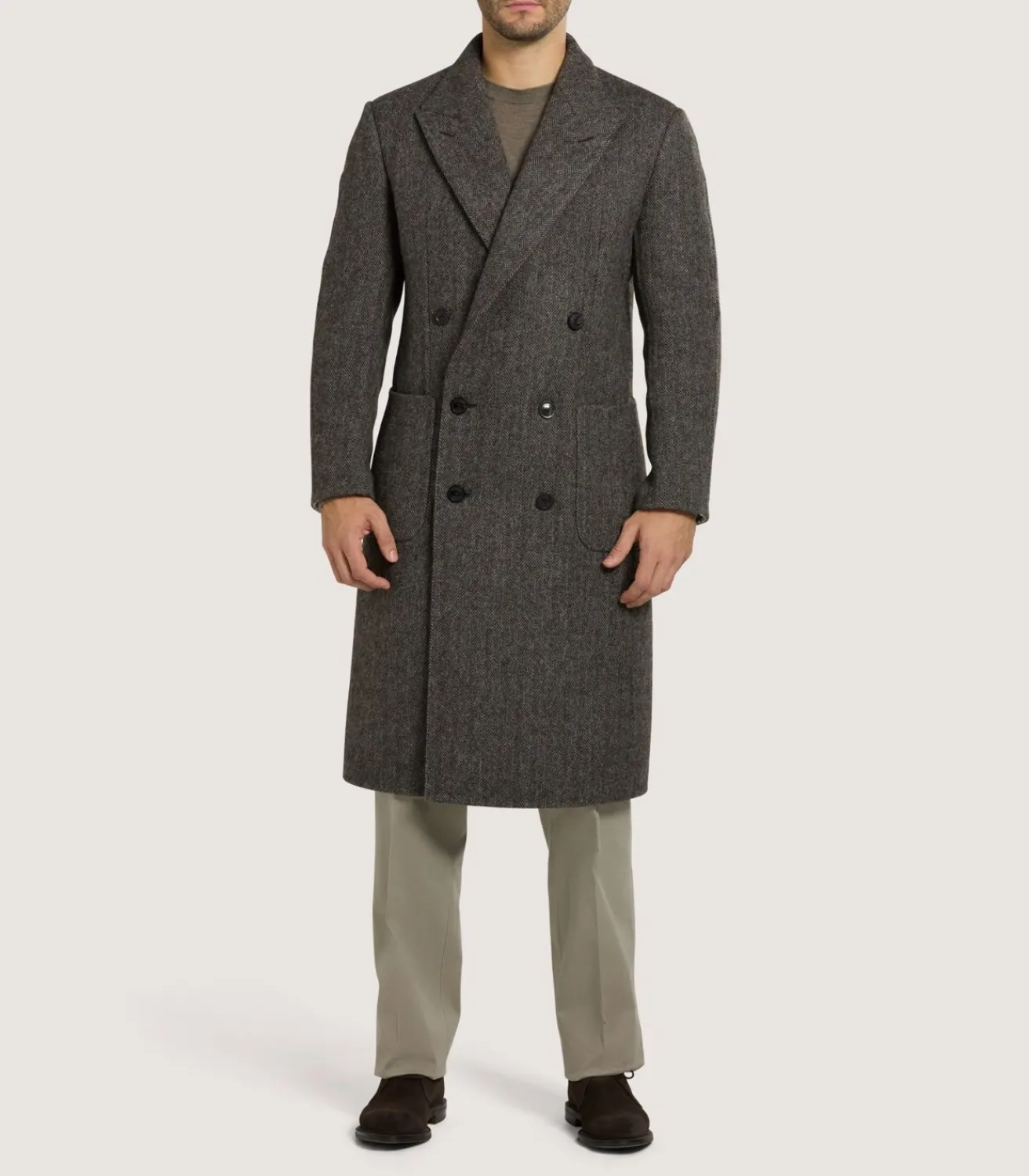Men'S Town And Country Coat In Antler-Purdey Discount