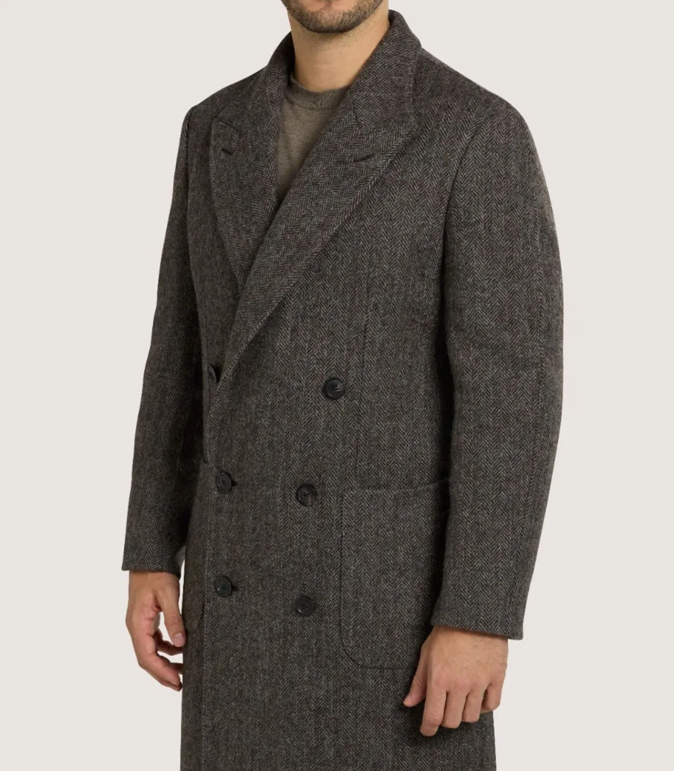 Men'S Town And Country Coat In Antler-Purdey Discount