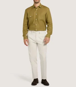 Men'S Triple Pocket Shirt In Ochre-Purdey Clearance