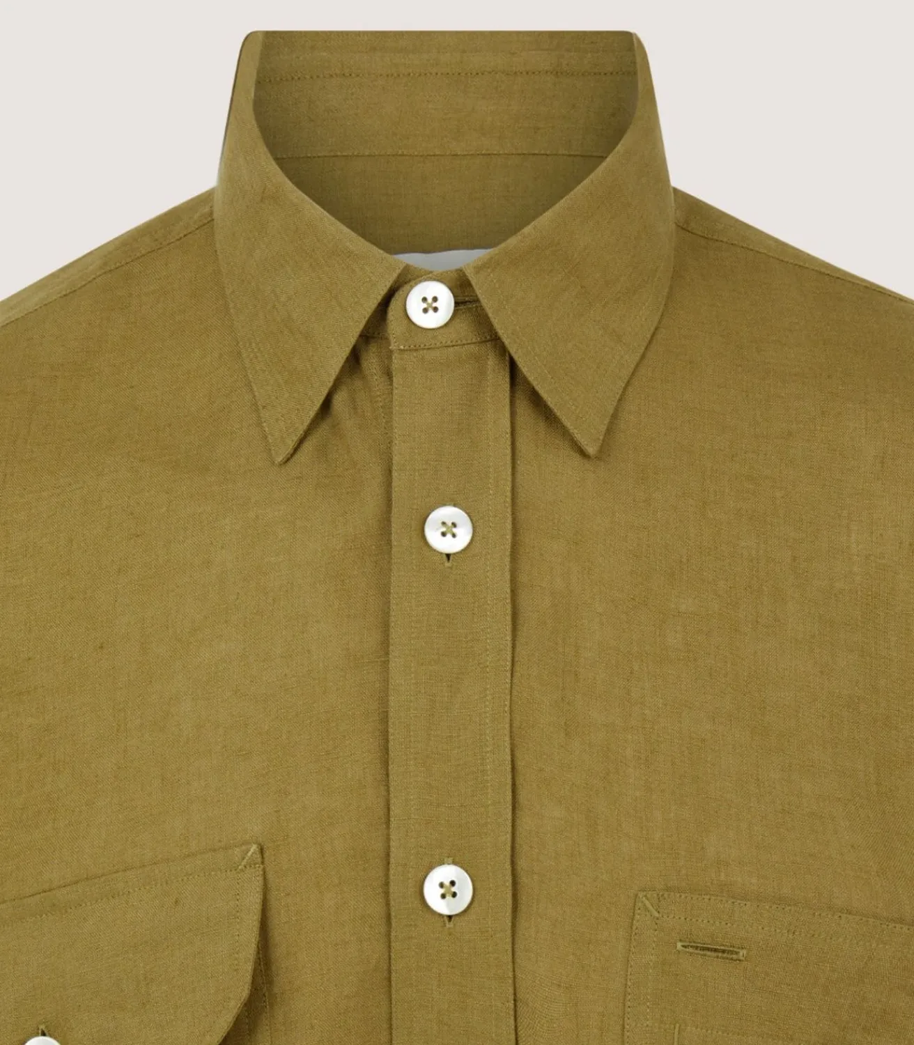 Men'S Triple Pocket Shirt In Ochre-Purdey Clearance