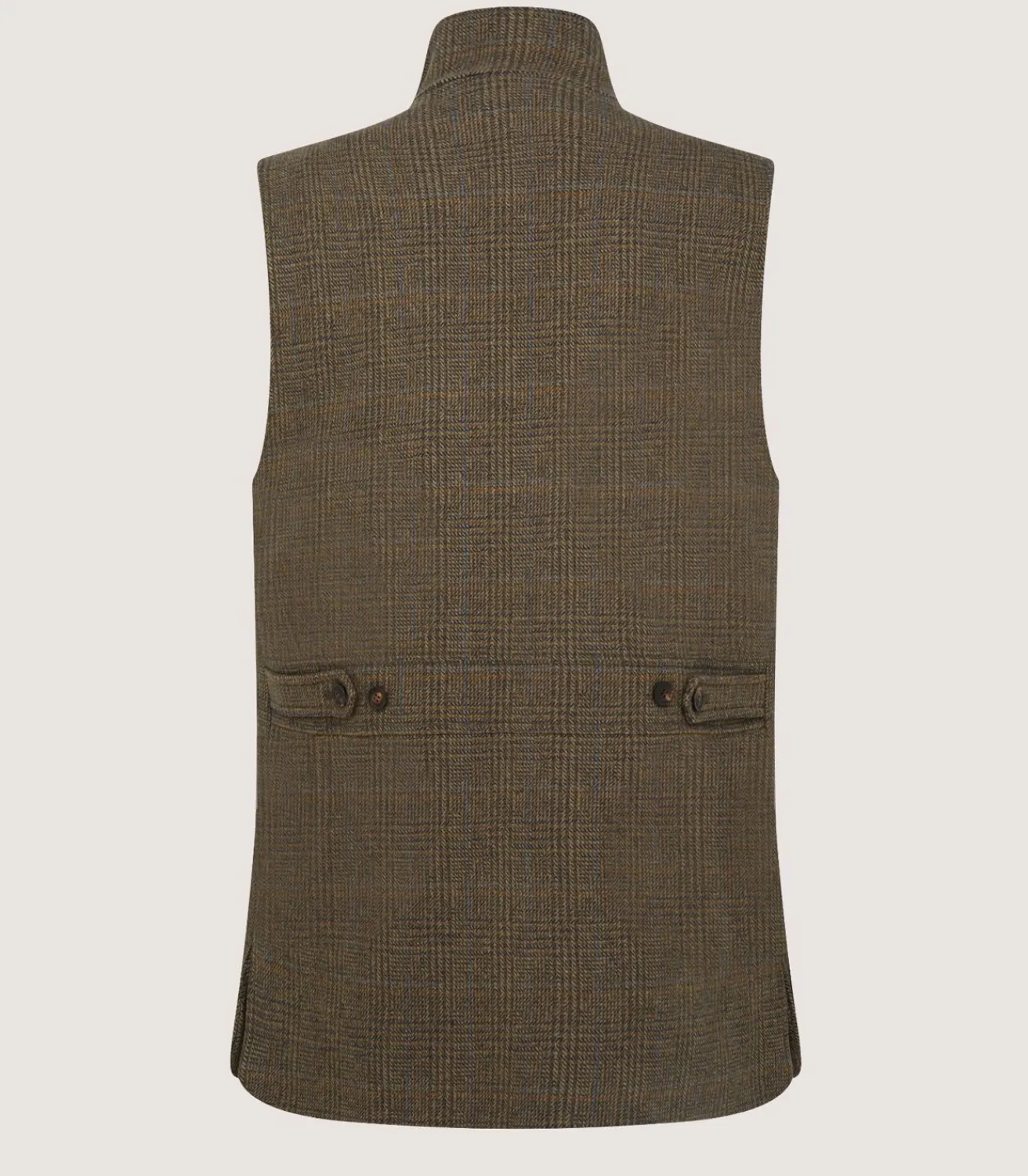 Men'S Tweed High Collar Sporting Vest In Morlich-Purdey Online