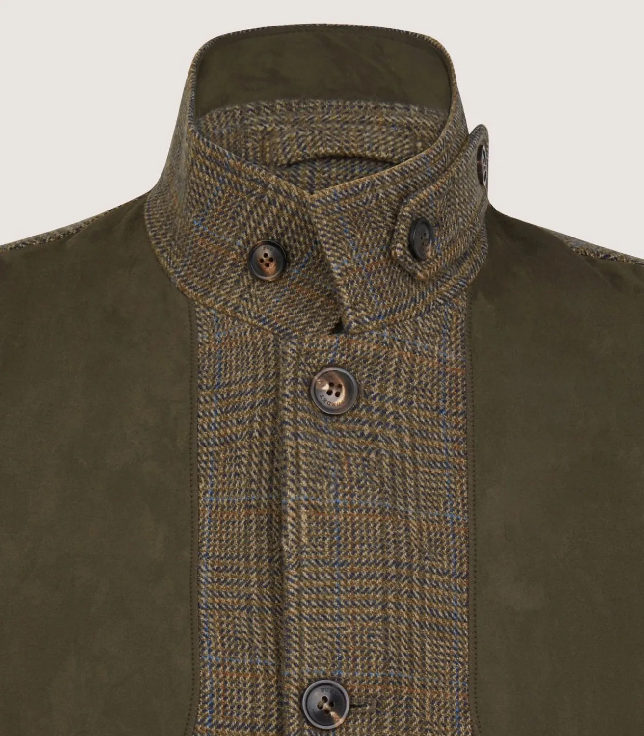 Men'S Tweed High Collar Sporting Vest In Morlich-Purdey Online