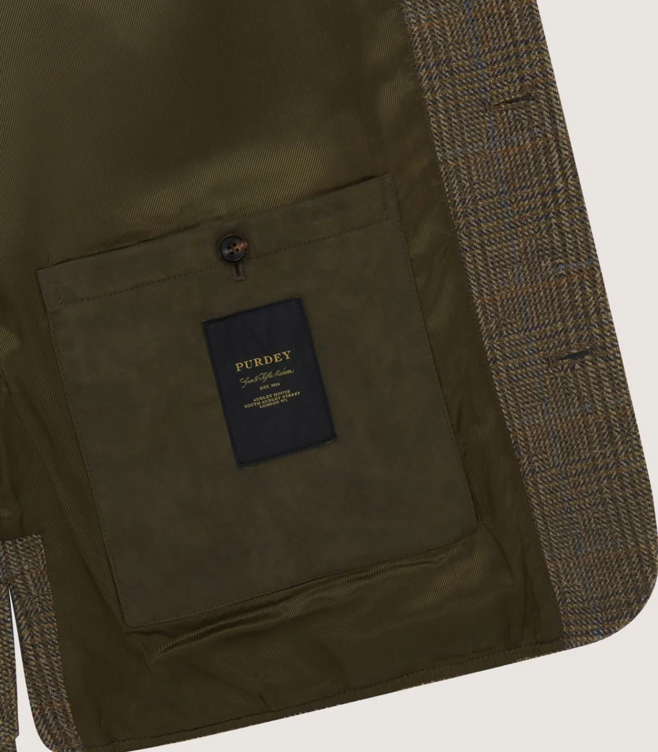 Men'S Tweed High Collar Sporting Vest In Morlich-Purdey Online