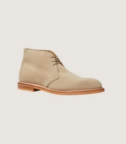 Men'S Unlined Desert Boot Vibram Crepe Rubber Sole-Purdey New