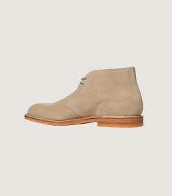 Men'S Unlined Desert Boot Vibram Crepe Rubber Sole-Purdey New