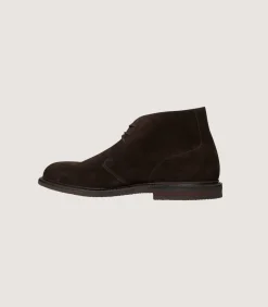Men'S Unlined Desert Boot Vibram Crepe Rubber Sole-Purdey New