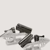 Over-And-Under Silver Cufflinks In Silver-Purdey Clearance