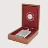 6Oz Sterling Silver Gun Scroll Engraved Flask With Walnut Case-Purdey Online