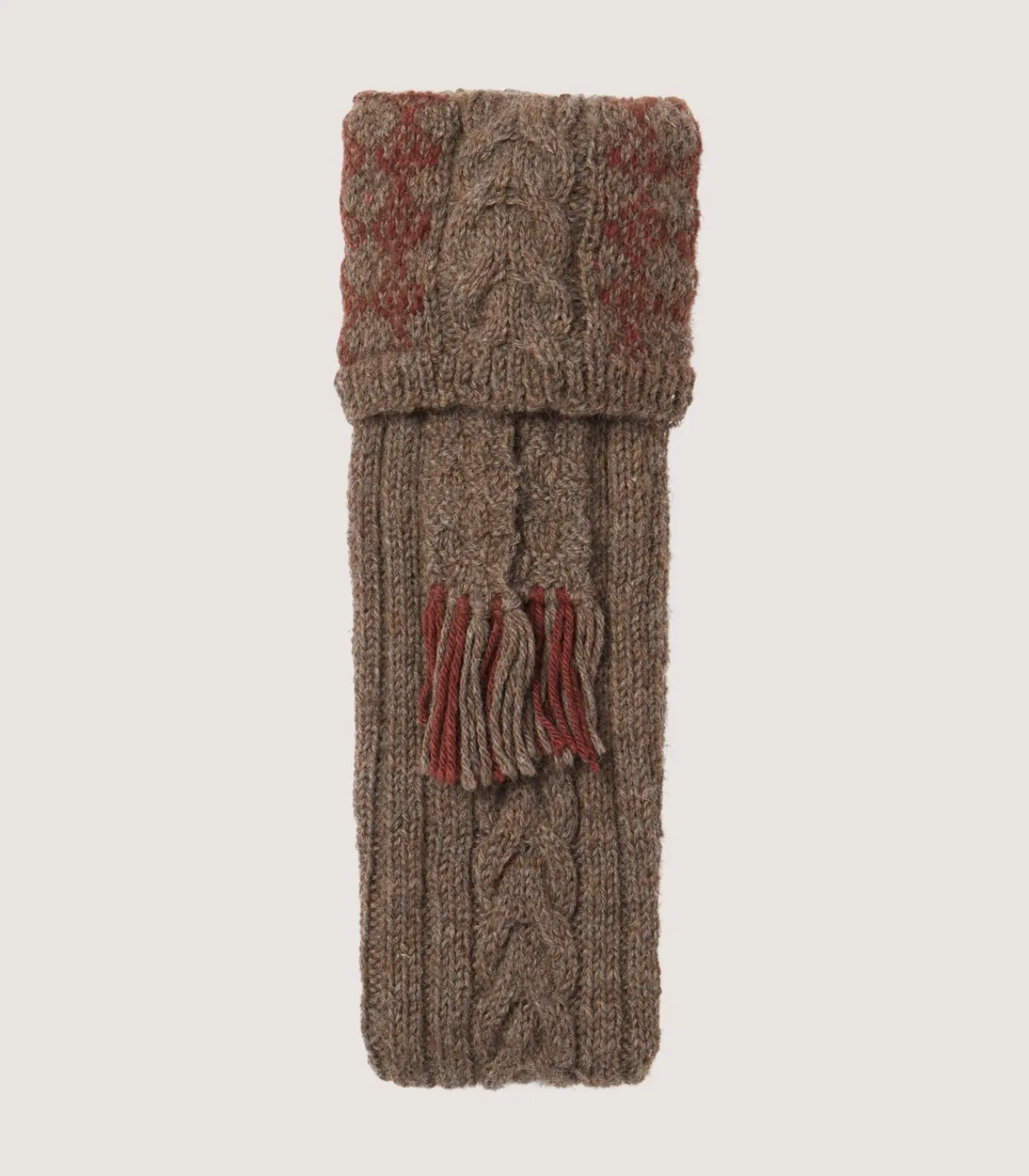 Penberth Chequered Alpaca Field Sock In Grey-Purdey Discount