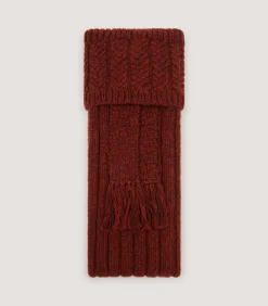 Pendower Cashmere Field Sock In Rust-Purdey Best