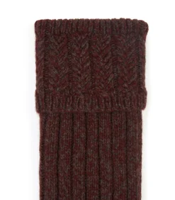 Pendower Cashmere Field Sock In Bracken-Purdey