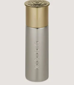 Pewter Cartridge Flask In Steel-Purdey Hot