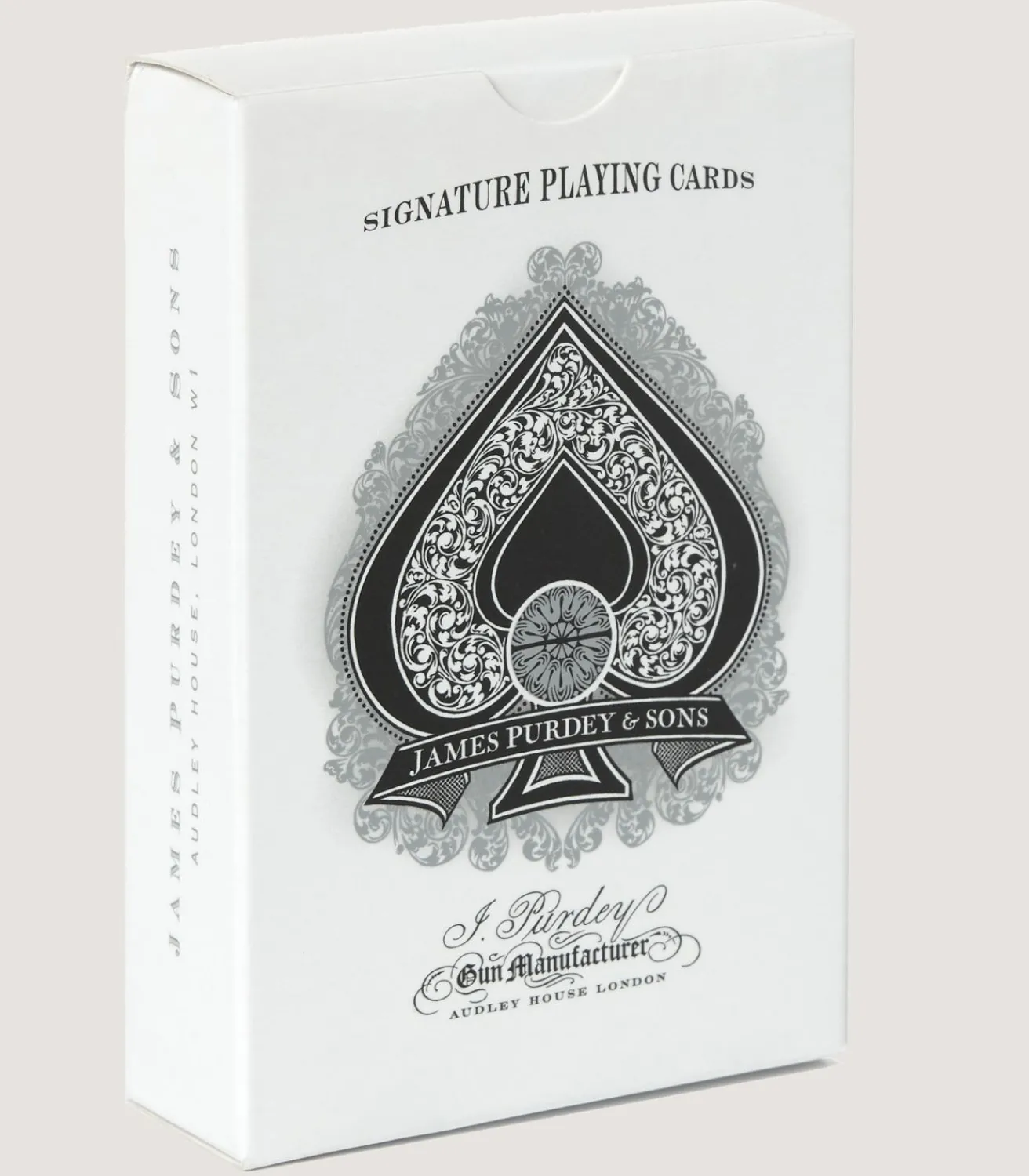 Engraved Playing Cards In Silver-Purdey New