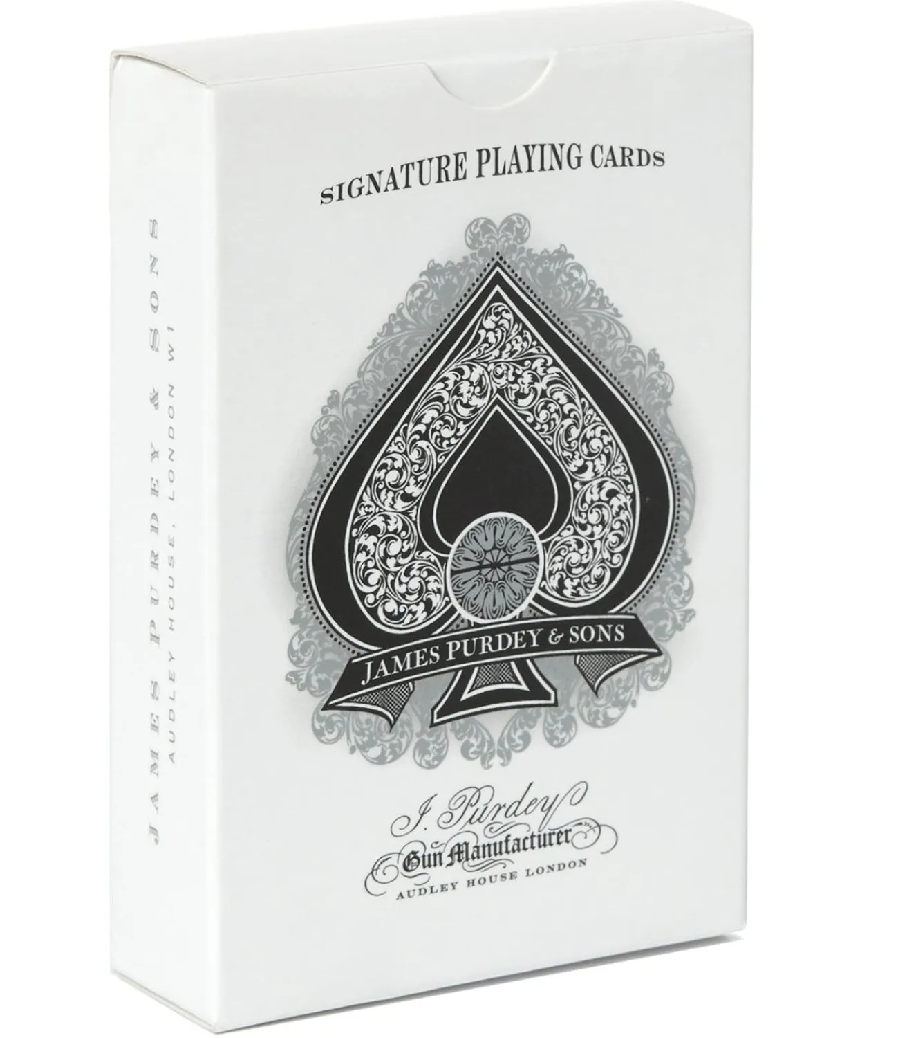 Engraved Playing Cards In Silver-Purdey New