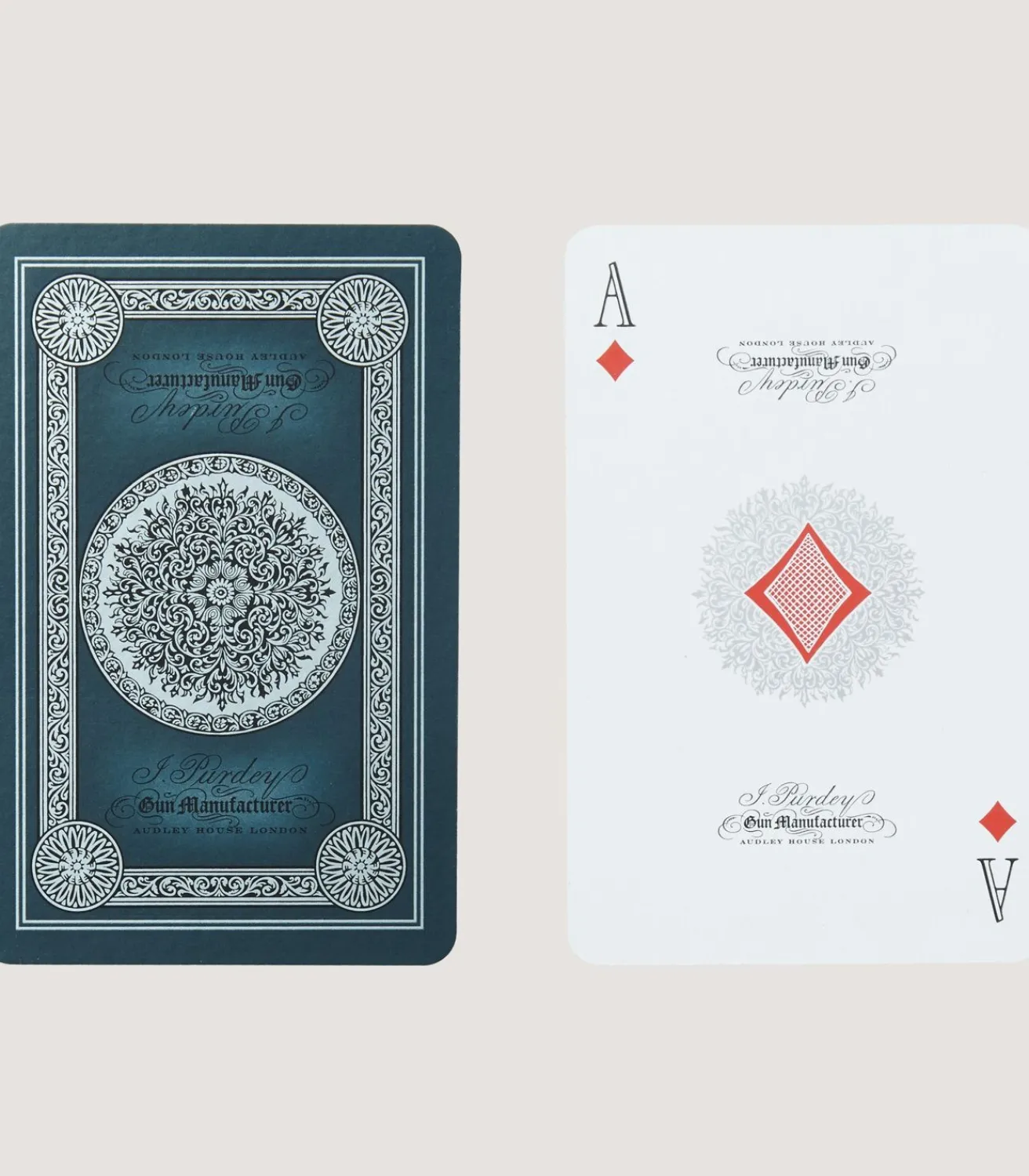 Engraved Playing Cards In Midnight Blue-Purdey Online
