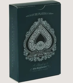 Engraved Playing Cards In Midnight Blue-Purdey Online