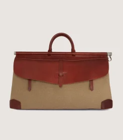 Side-By-Side Weekend Bag In Moss Green-Purdey Best